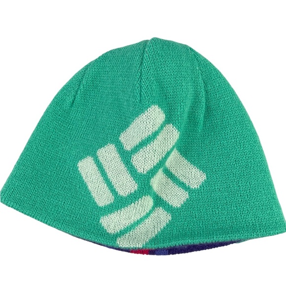 Columbia infant baby girl’s reversible, stretch knit beanie toboggan hat - Picture 2 of 6